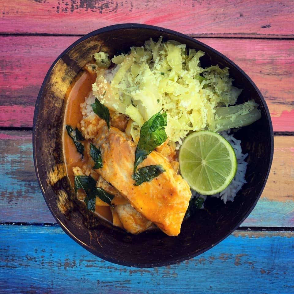 Trevally fish curry